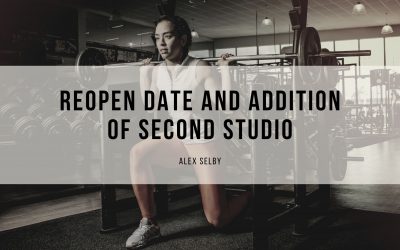 Reopen Date and Addition of Second Studio?